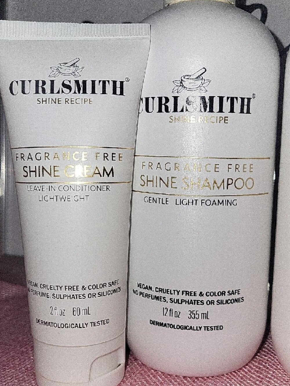 Curlsmith Fragrance Free Shine Shampoo & Conditioner Set - 4 Pcs - Picture 3 of 10